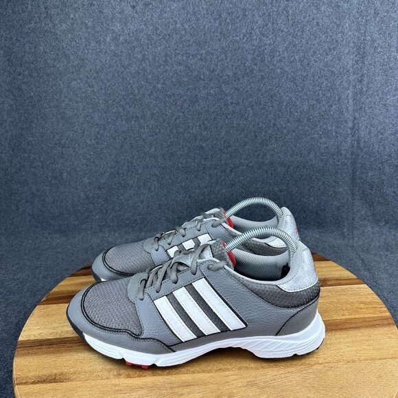 Adidas Mens 7.5 Tech Response 4.0 Spiked Golf Shoes Gray White Q47083 - Picture 7 of 12